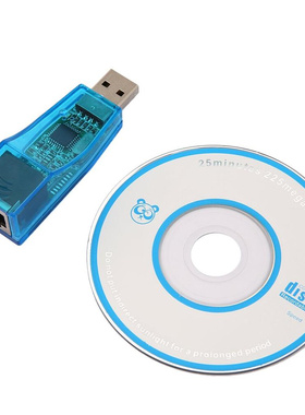 Blue USB 1.1 To LAN RJ45 Ethernet 10/100Mbps Network Card Ad