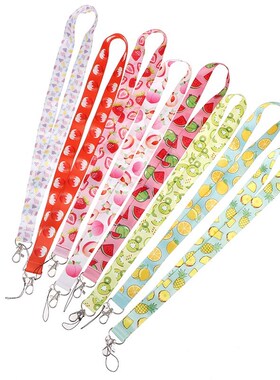 1pc Lanyard Fruit Strap Lanyards 适用于 keys ID Card Gym Mob