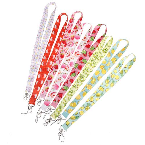 1pc Lanyard Fruit Strap Lanyards 适用于 keys ID Card Gym Mob