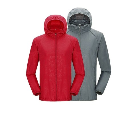 Hiking Waterproof Jacket Women Men Camping Running Sun-Prote