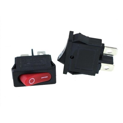 5pcs 10x22mm KCD1-110 RED super thin ship type switch On/Off