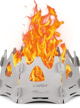Lixada Outdoor Stove Folding Mini Stove Camping Wood Stove