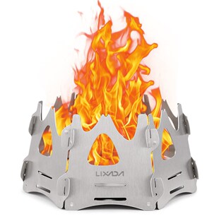 Lixada Outdoor Stove Folding Mini Stove Camping Wood Stove