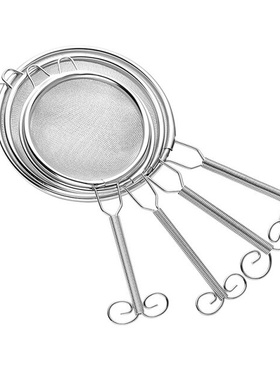 1PCS Stainless Steel Flour Strainer Colander Screen Mesh Han