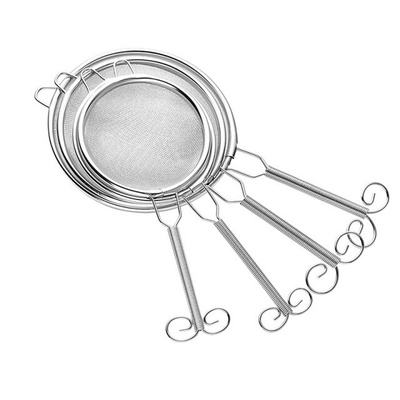 1PCS Stainless Steel Flour Strainer Colander Screen Mesh Han