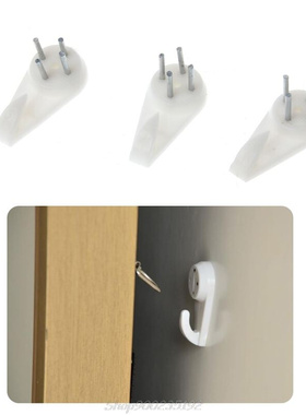 50pcs White Plastic Invisible Wall Mount Photo Picture Frame