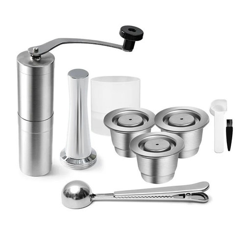 Stainless Steel Nespresso Refillable Coffee Capsule Tamper R