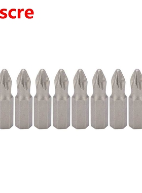 10Pcs 25mm Cross Screwdriver Bits S2 Alloy Steel Non-Slip Ma