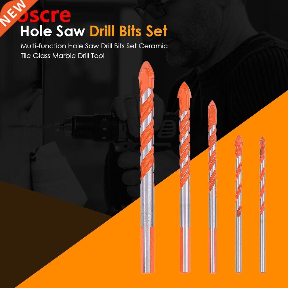 5pcs 4-10mm Drill Bit Multi-function Triangle Drill for Cera