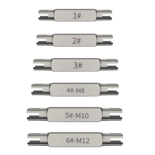 Multi-size Hexagonal Double-end Screw Tap Extractor Steel B