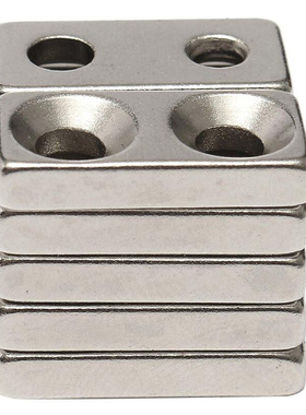 10pcs N35 Grade Strong Block Countersunk Magnet Neodymium Ma