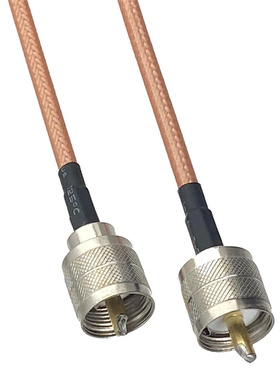1Pcs RG142 UHF PL259 Male Plug to UHF PL259 Male Plug Connec