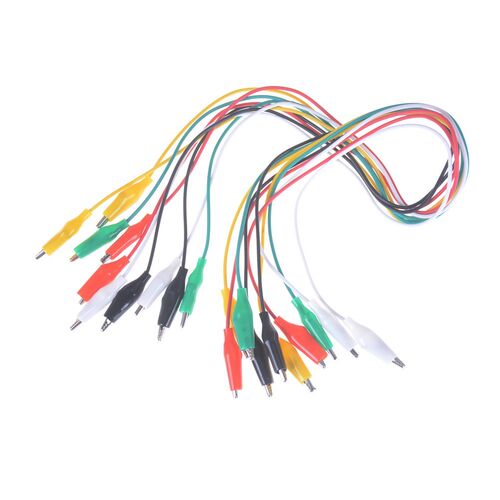 Hot 10pcs 50cm Double-ended Roach Clip Crocodile Clips  Test
