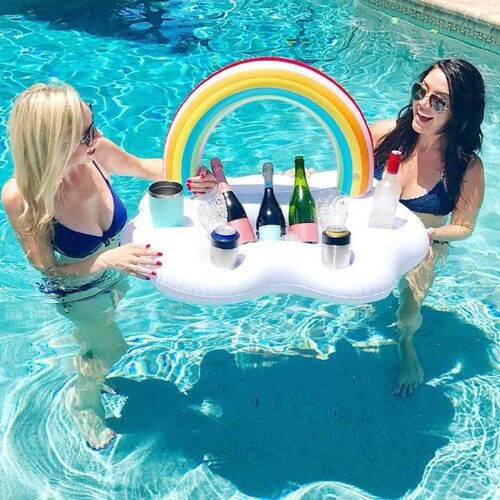 Floating Drink Holder Inflatable Pool Float Beer Drink Food