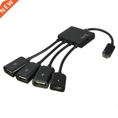 Hub Adapter Cable 4 In 1 Micro USB Power Charging Host OTG