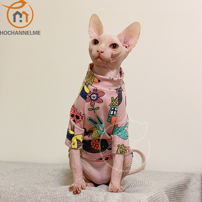 Meow Deven T Shirt Sphinx Clothes Hairless Cat Clothes Pet