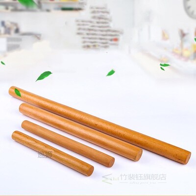Wooden Rolling Pin Solid Wood Household Fondant Roller Clay