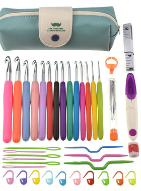 39/32pcs 8/9/10mm Pack Crochet Hooks Set Big Size Soft Handl