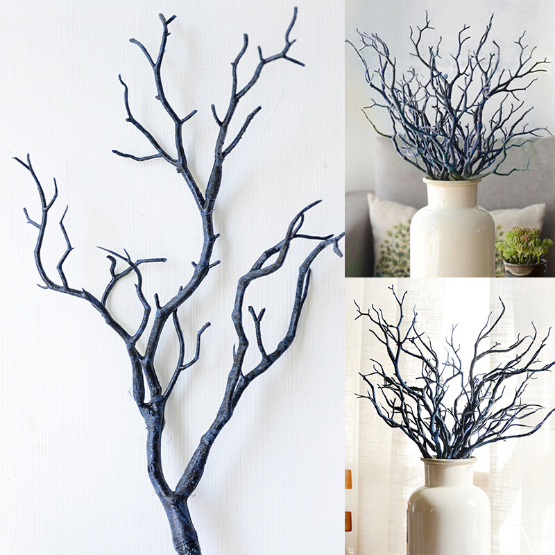 Plastic Branches Artificial Fake Tree Art Simulation Leaf