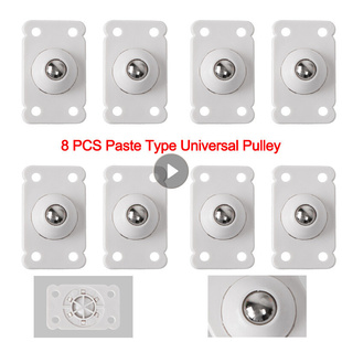 4/8pcs Storage Box Bottom Rollers Universal Pulley Paste跨境