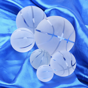 1pcs/lot Crystal Ball Glass Basketball Design Sphere ORB