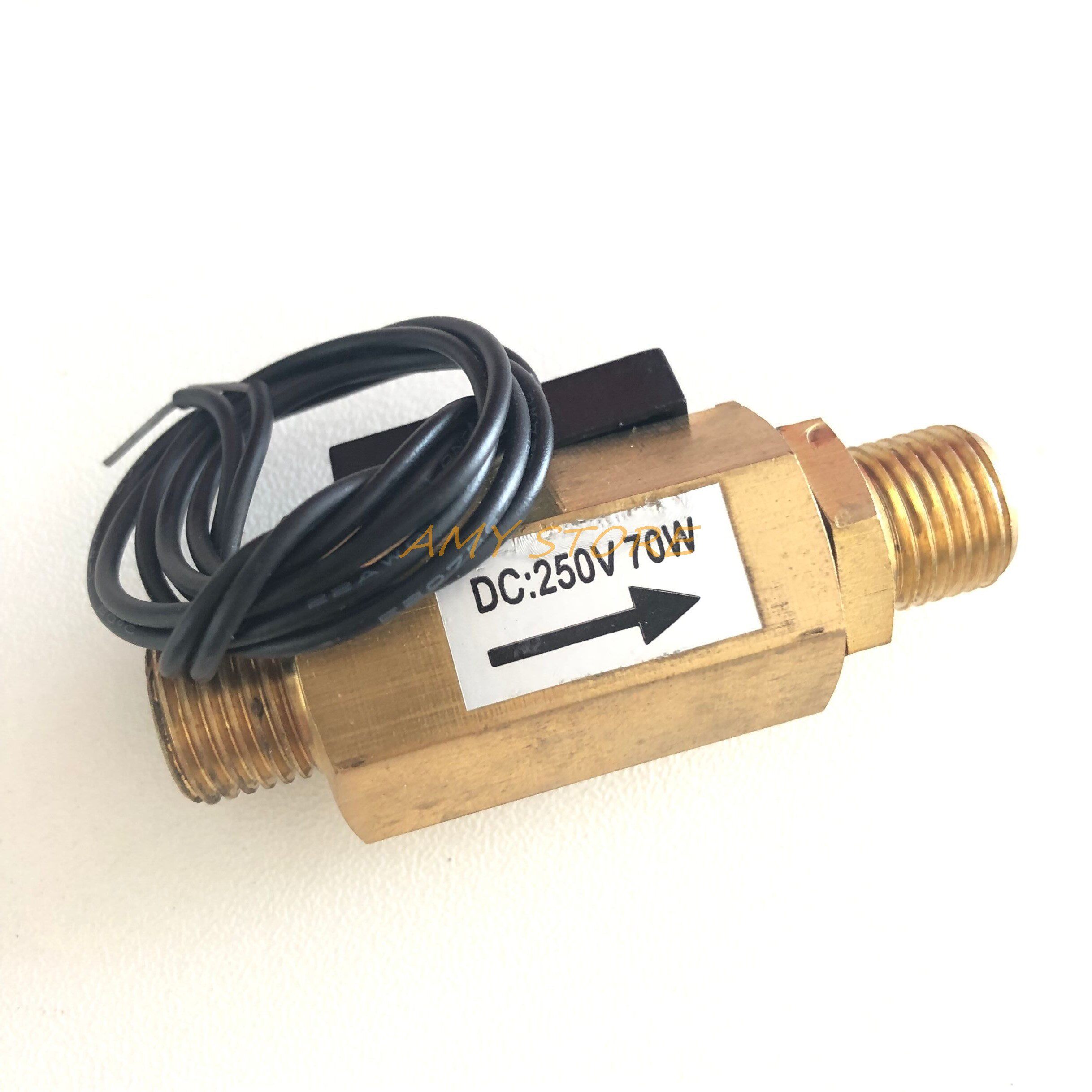 Brass G1/4'' 13mm Male Threaded DC250V 70W Magnetic Water F