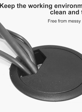 10pcs Desk Cord Grommet ABS Computer Cable Hole Cover Movabl