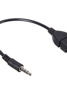 Product 3.5mm Male Audio AUX Jack to USB 2.0 Type A Female O
