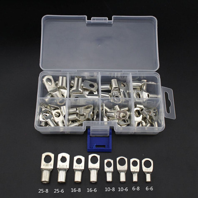 Bolt Hole Tinned Copper Cable lugs Battery Terminals set Wir