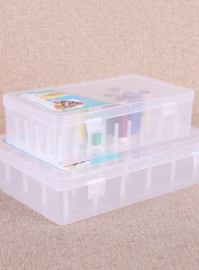 Plastic Bobbin Box Sewing Bobbins Threads Storage Sorting C