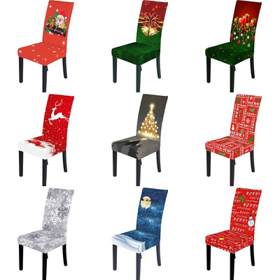 Christmas Dining Chair Protector Slipcover Stretch Removable