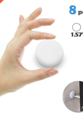 8 Pack Door opper Wall 1.57 Inch Round Soft Rubber Door