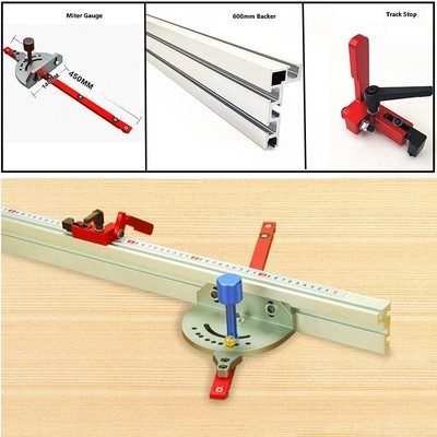 Miter Gauge Wood Working Tool Track Stop 600mm/800mm Alumini