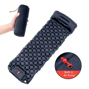 Outdoor Sleeping Pad Camping Inflatable Mattress Built-in