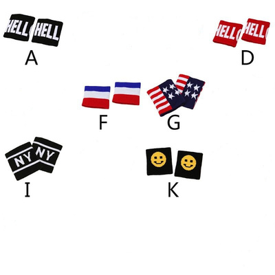 2Pcs/Pair Adult Kids Running Sports Wristband Sweatband-