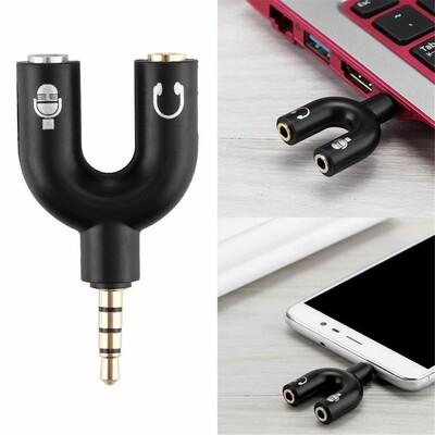For Xbox One Adapter (TRRS) Headset Headphone Mic 2 to 1 Sp