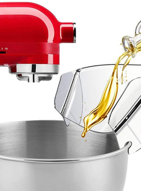 Transparent Food Processor Baffle Mixing Bowl Splash Guard A