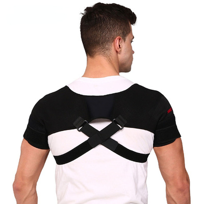 Adjustable Gym Sports Care Double Shoulder Support Back