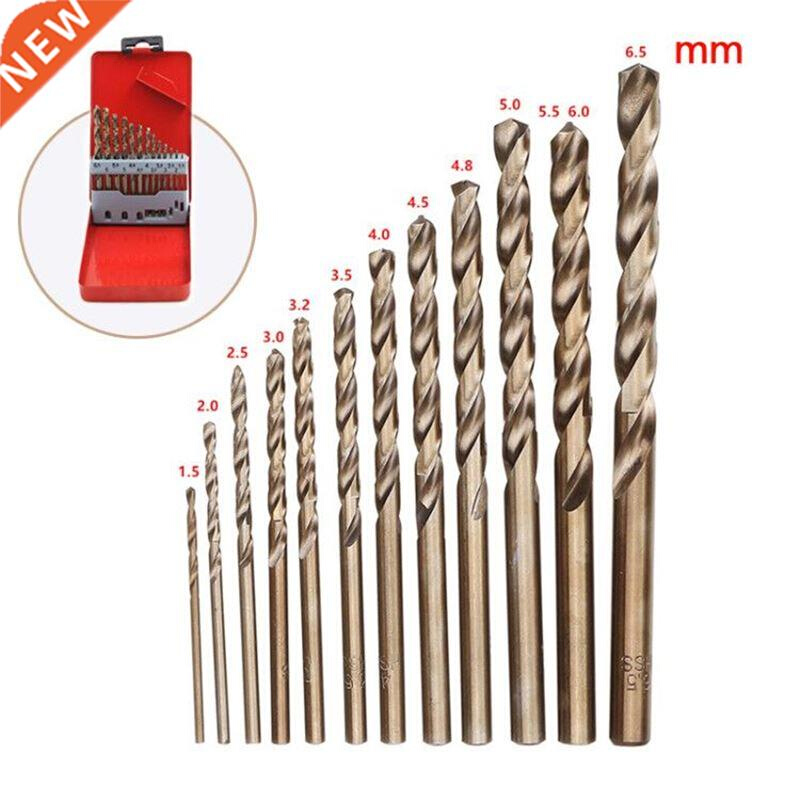 13Pcs 1.5-6.5mm HSS-Co Cobalt M35 Twist Drill Bit Power Tool