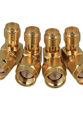 5Pcs SMA Male to RP SMA Female Connector 90 Degree Right Ang