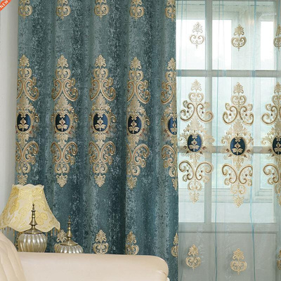 European Style Curtains for Living Room Bedroom Light Luxury