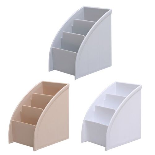 3 Grid Remote Control Box Cosmetics Desktop Storage Case Sta