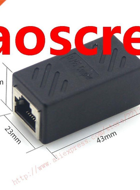 1PC Black Female to Female Network LAN Connector Adapter Cou