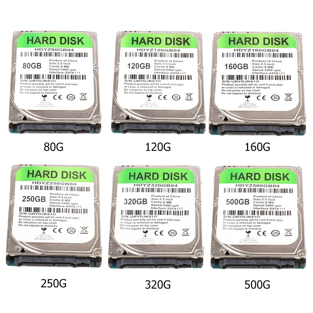 2.5 inch SATA III 5400 RPM Internal Hd Drive with 80GB 120
