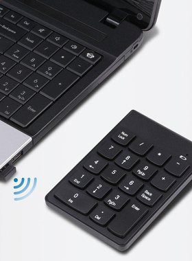 2.4G USB Numeric Keypad Wireless Number Pad 18 Keys Mini Dig