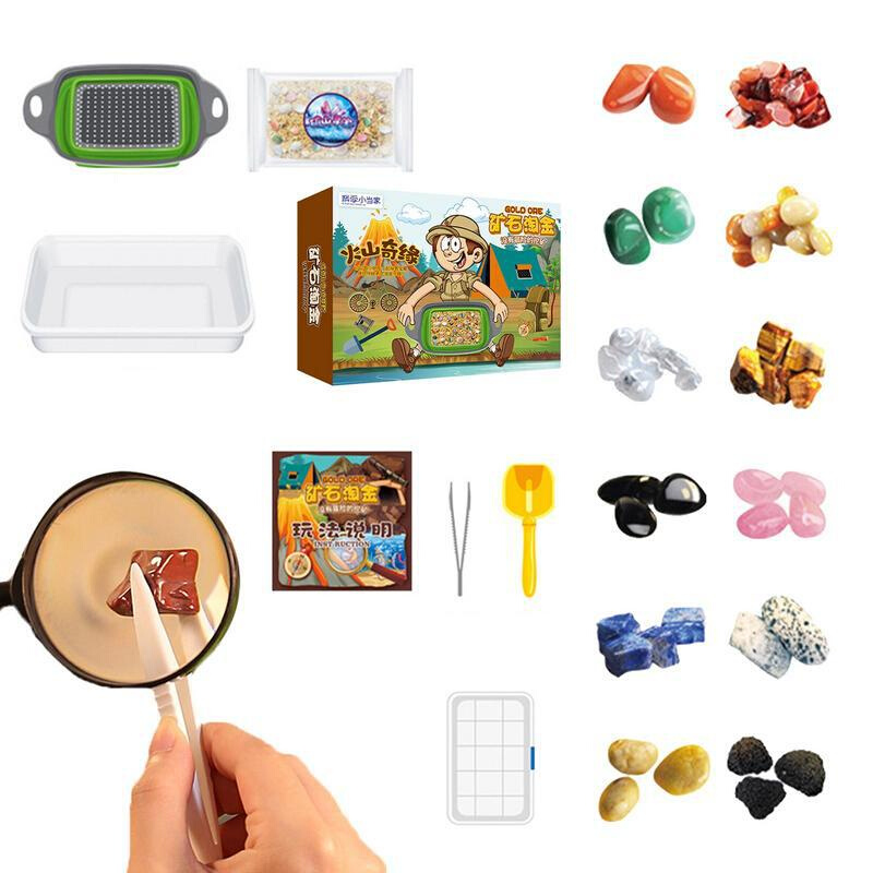 Dry Wet Gemstone Dig Kit Gem Digging Science Kit Educational
