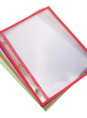 Files Erasable Pvc Dry Worksheets Pouches Bag Sleeves