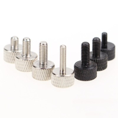 10PCS M3 M4 Knurled Thumb Screws Round Head Hand Tighten Scr