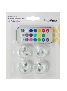 3CM RGB Mini Submersible LED Light with Remote Controller CR