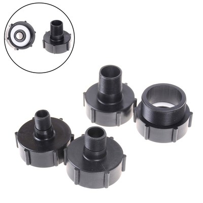 Black Gallon IBC Tote Tank Drain Adapter Coarse Thread Garde